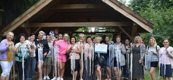 Fot. Uczestnicy warsztatów na Szlaku Rękodzieła Ludowego Podlasia