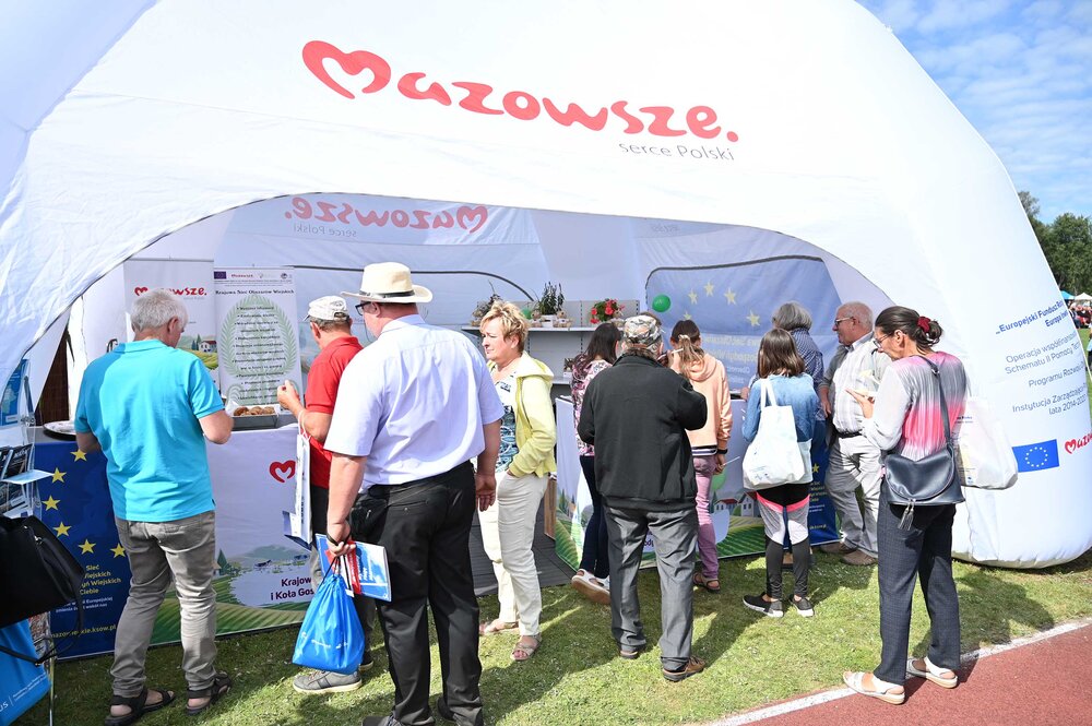 Na dożynkach obecny był także mazowiecki KSOW (fot. Grzegorz Żak)